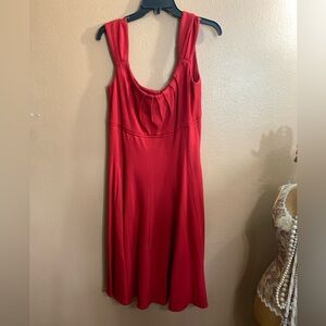 Maggy London Elegant Red Sleeveless Dress 14
